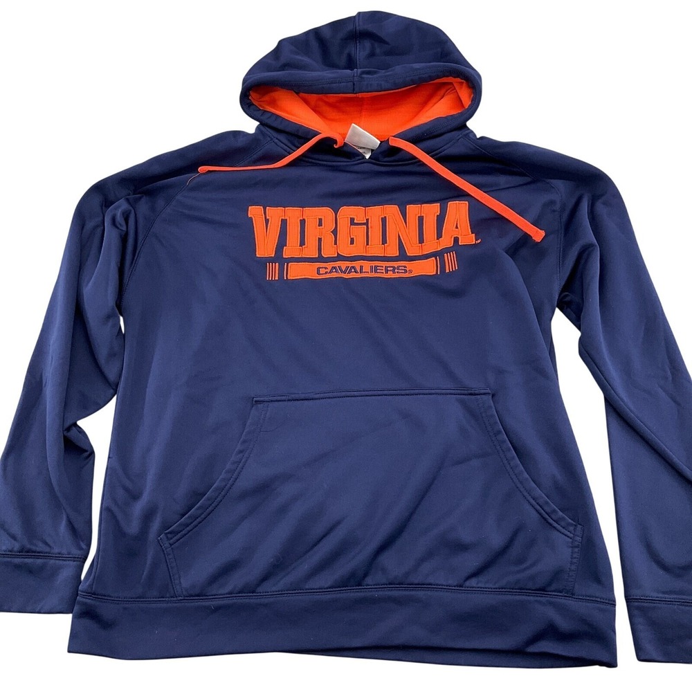 Champion Hoodie Men XLarge Blue VIRGINIA CAVALIERS Stretch Casual College Sports
